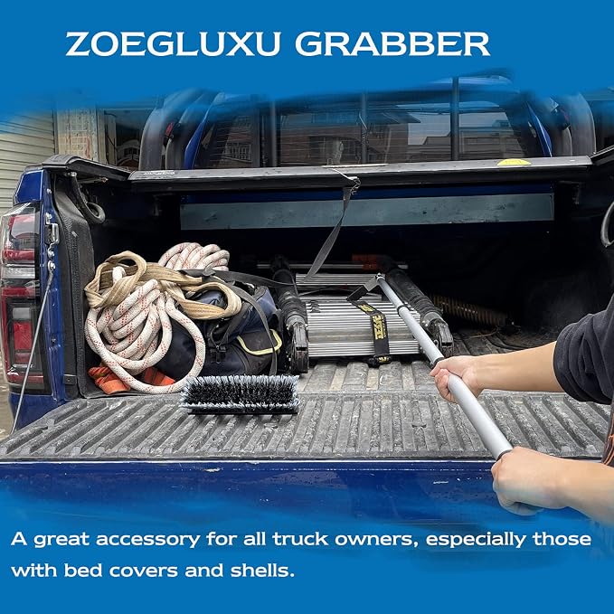 Cargo Retriever Hook, 6 FT Grabber Reach Tool for Pickup Truck Bed, Telescoping Pull Pole with Grab Hook, Heavy Duty Truck Accessories