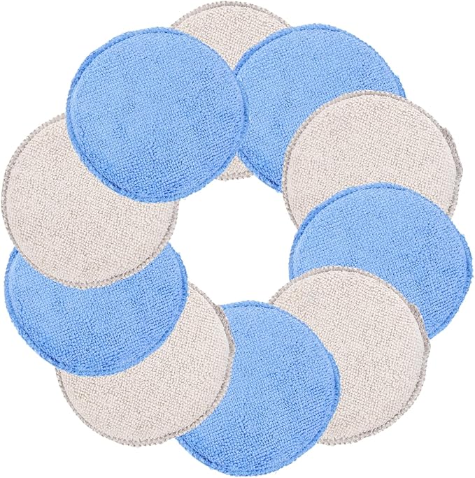 GLEAVI 20pcs Car Wash Sponge Applicator Pads for Car Detail Tire Sponge Applicator Wax Pad