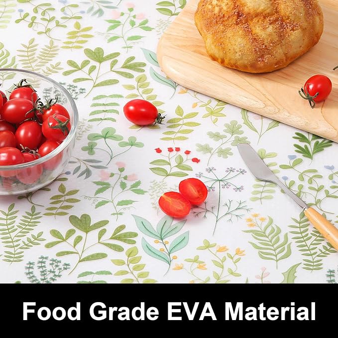 Cooyes Shelf Liner Drawer Liners, Shelf Liners for Kitchen Cabinets, Non Adhesive Cabinet Liner, EVA Waterproof Non-Slip Refrigerator Liners for Kitchen, Drawer
