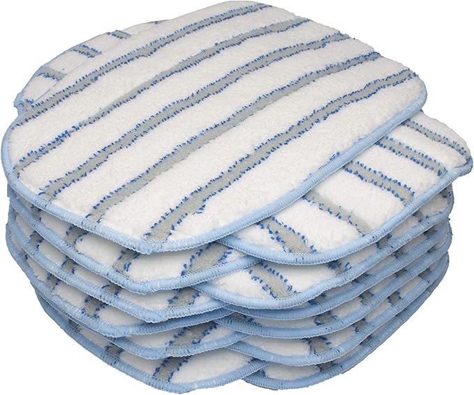 Microfiber Scrubbing Mop Pads Fit for McCulloch MC1375, MC1385 Steam Cleaner, Compatiable with McCulloch A1375-101(Pack of 12)