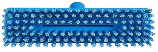 Vikan - 70413 Deck Scrub Brush, 10-3/4"L, Stiff, Blue