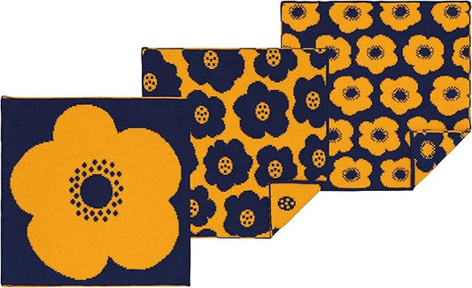 Jubilee Poppy Knit Dishcloth 8 x 8in, Set of 3