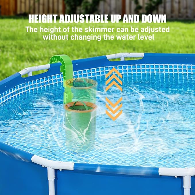 Pool Skimmer Baskets for Above Ground Pools, Above Ground Pool Skimmer Wall Mount, Pool Accessories for Trapping Leaves, Hair, Particles, and Floating Debris (Wall-Hung Style)