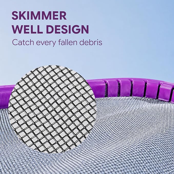 Professional Pool Skimmer Net Pool fine Nets-Cleaning With W/Alu Frame And Fine Nylon Flat Mesh,Pool Leaf Net,Skimmer Net For Fast Debris Cleaning, Pool Net For All Pools And Pond (YLS113)