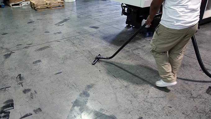 Cen-Tec Systems Commercial Vacuum Attachment Kit with Telescopic S-Wand and 14" Natural Fill Floor Brush