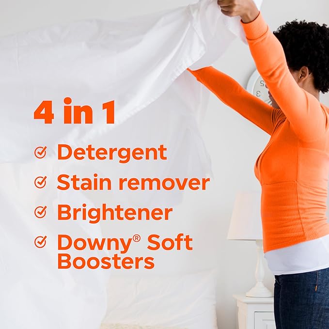 Tide and Downy Ultimate Clean Bundle: 45ct Power Pods, 24oz Scent Booster Beads, and 44oz Liquid Fabric Softener