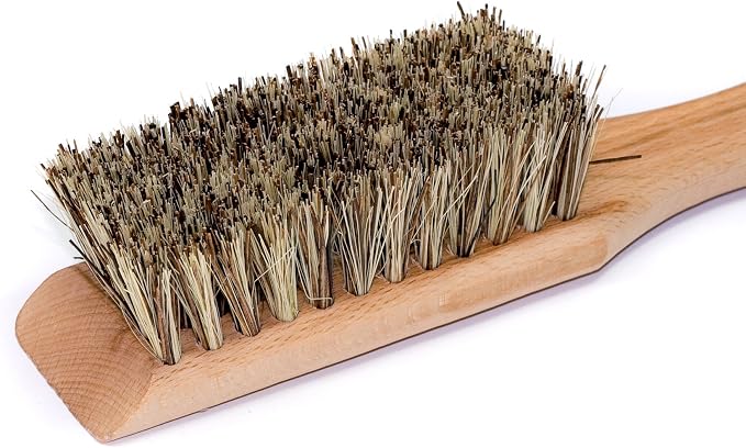 REDECKER Union Fiber Garden Tool Brush with Oiled Beechwood Handle, 11-1/2-Inches - Cleaning Brush for Garden Tools
