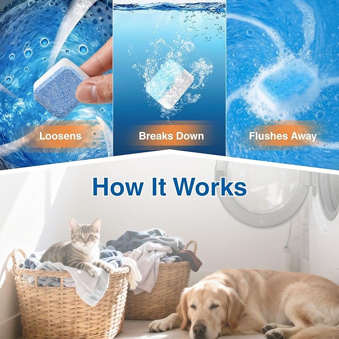 flowcheer Hand Soap Tablet Refills + Washing Machine Cleaner Descaler Tablets Bundle – Eco Foaming Hand Wash + Deep Clean Laundry Machine Maintenance Kit