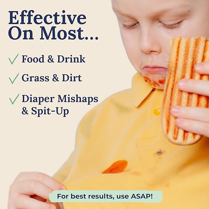 Miss Mouth's Messy Eater Stain Treater & Pen Bundle - 16oz Spray, Portable Stain Remover Pens & Laundry Brush - Spot Cleaner for Clothes, Carpet & On-the-Go