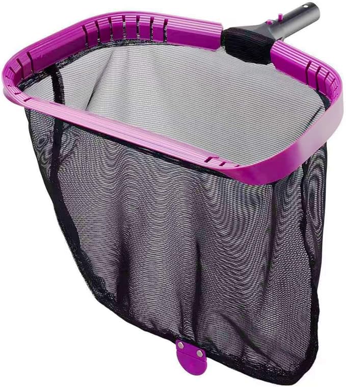Professional Pool Skimmer Net, Heavy Duty Deep Fine Nylon Mesh Bag Leaf Skimmer with Aluminum Frame, Fast Debris Cleaning for Inground & Above Ground Pools and Ponds, No Pole (YDRS113)