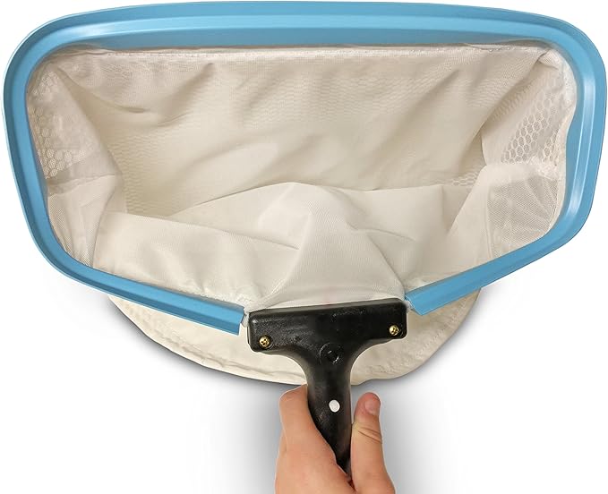 Bucket Lidz Triluca Pool Skimmer – Fine Mesh Net for Sand, Silt, Pet Hair, & Leaves – Great for Decorative Koi Ponds, Hot Tubs, and Pools