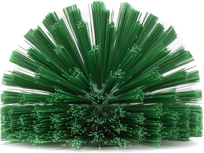 SPARTA Industrial Tank Brush Head Pipe Brush Head, Drain Brush with 3/4" Thread Hole (Handle Not Included) for Commercial Use, Plastic, 5.7 Inches, Green