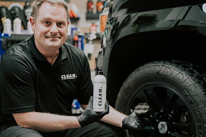 CLEAN. Tire Dressing V2 – 16oz-Hydrophobic Satin Finish, No Sling, UV Protection, water-Based, Self-Leveling, Trim & Plastic Safe