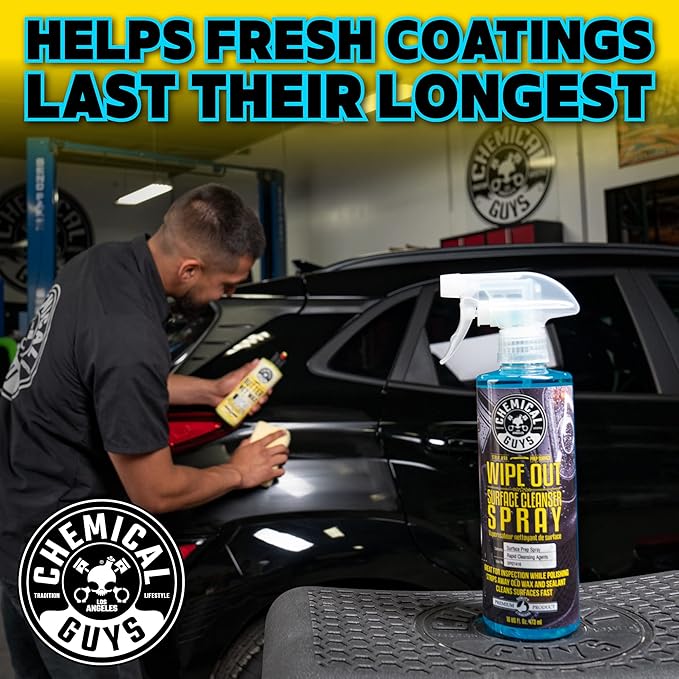 Chemical Guys Wipe Out Surface Cleanser Spray (2 x 16 Fl Oz) – Panel Prep Spray for Removing Polish Residue, Oils & Contaminants Before Coating