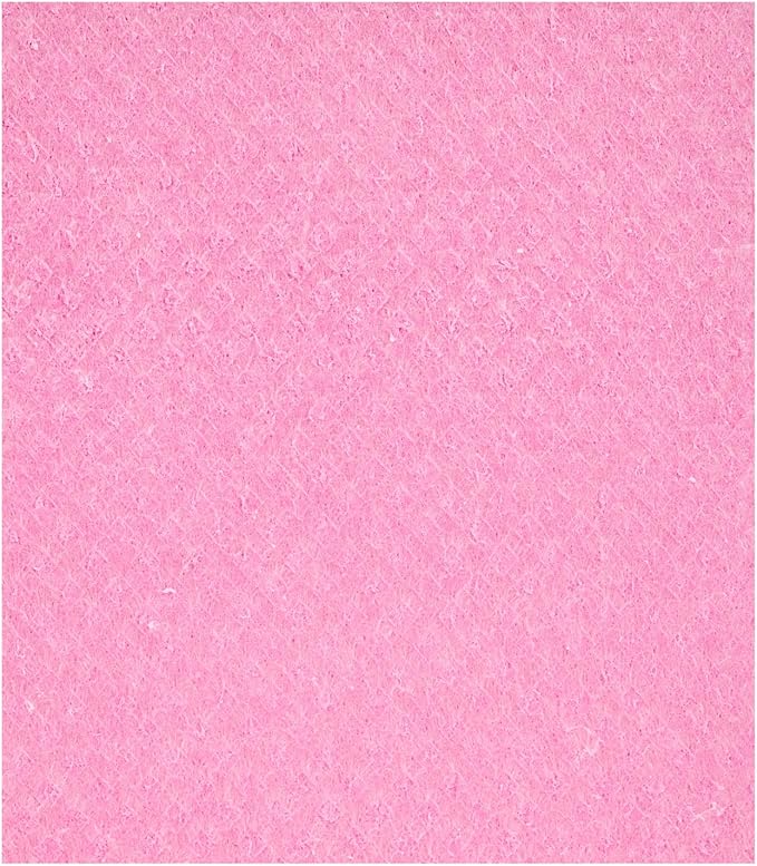 Restaurantware Swedish Dishcloths Pack of 200 Cellulose Reusable Absorbent Pink Kitchen Towels, Washable Quick-Dry Dish Towels, Sustainable Pink Cleaning Cloths Super-Absorbent Biodegradable Odorless