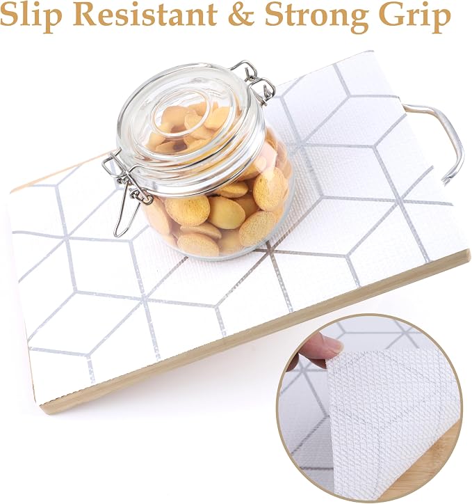 Shelf Drawer Liner Non Slip 10 Inch Wide X 20 Ft Non Adhesive Kitchen Cabinet Paper Liner Waterproof Pantry Shelves Closet Liner Strong Grip Refrigerator Cupboard Bathroom Shelf Mat Under Sink