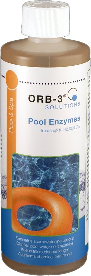Orb-3 F839-000-1PT Pool Enzymes Bottle, 1-Pint