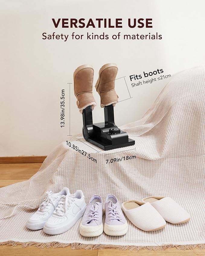FORLIM Shoe Dryer for Work Boots with Heat Blower & Boot dryer Motorless for Home Outdoor