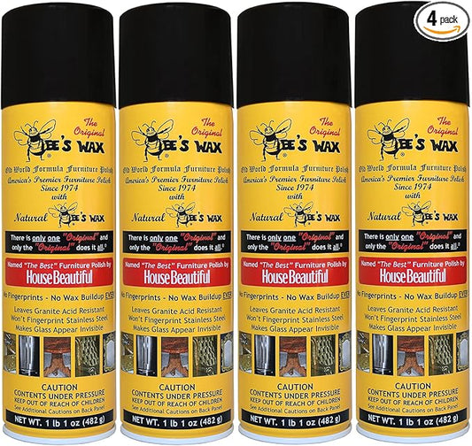 The Original BEE'S WAX Old World Formula Furniture Polish - 4 Pack