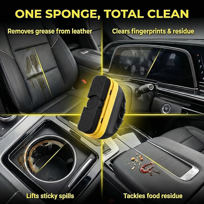 Car Interior Detailer Cleaner,UV Protection for Dashboard,Seat,Door Panel and Console,Safe on Leather,Vinyl and Plastic,Restore Color And Rejuvenate,Easy To Shine,Press Then Wipe Conditioner
