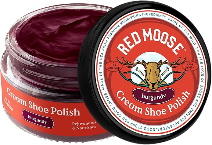 RED MOOSE Boots and Shoe Cream - Shoe Polish Kit for Leather - Shoes Shine - Made in the USA