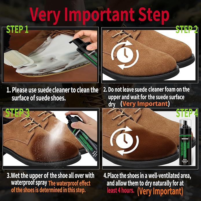 Suede Nubuck Boots Shoe Cleaner Kit Waterproof protecter Spray Shoe Cleaning Kit
