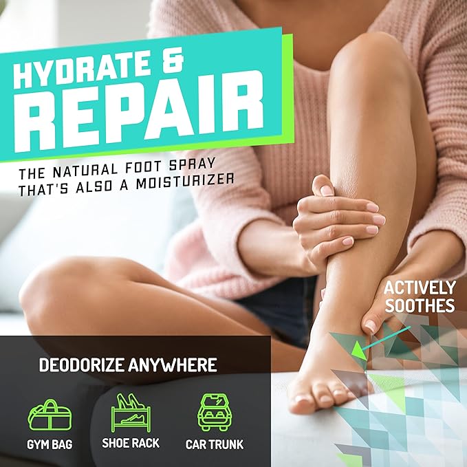 Elite Sportz Shoe Deodorizer (800+ Sprays) - Foot Spray and Shoe Odor Eliminator - No More Smelly Shoes or Stinky Feet with our Peppermint Shoe Freshener - Small Gift for Men & Women
