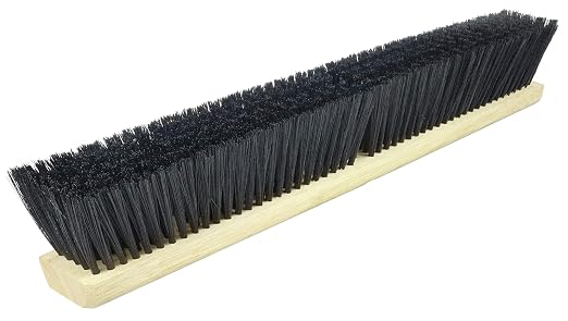 Weiler 42037 24" Block Size, Black Polypropylene Fill, Medium Sweep Floor Brush