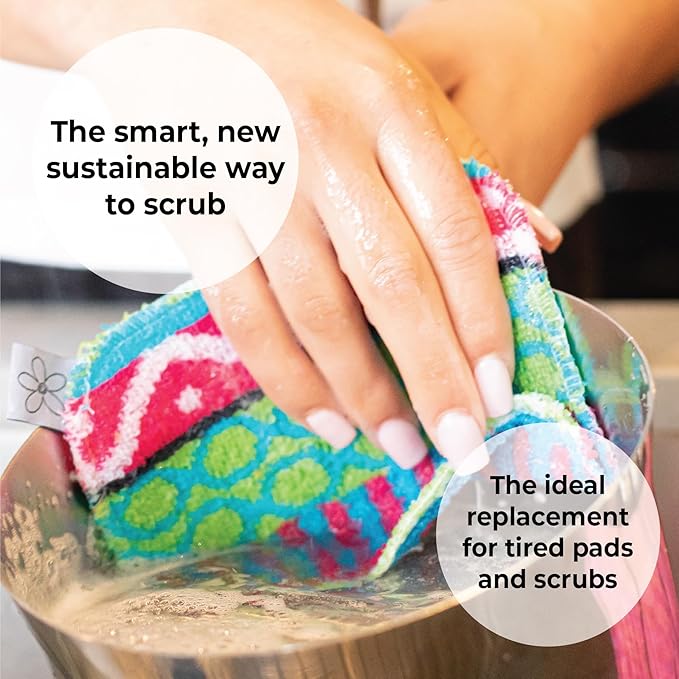 Skoy Wholesale 16-Pack Swedish DISHCLOTHS & Dish SCRUBBERS – Reusable Multipurpose Household Cleaning Set, Washing Dishes, Household Cleaning, Assorted
