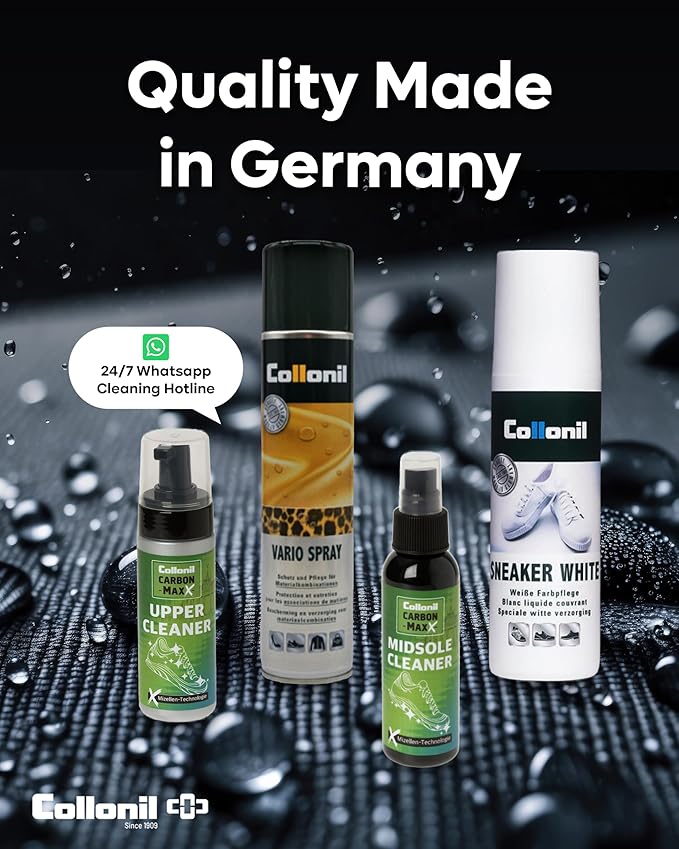 Collonil Carbon Pro L – Universal Shoe Protector Spray 10.1 fl oz – Waterproof & Stain-Resistant – PFAS-Free Suede Protector for Shoes, Boots, Backpacks, Jackets & Tents – Made in Germany