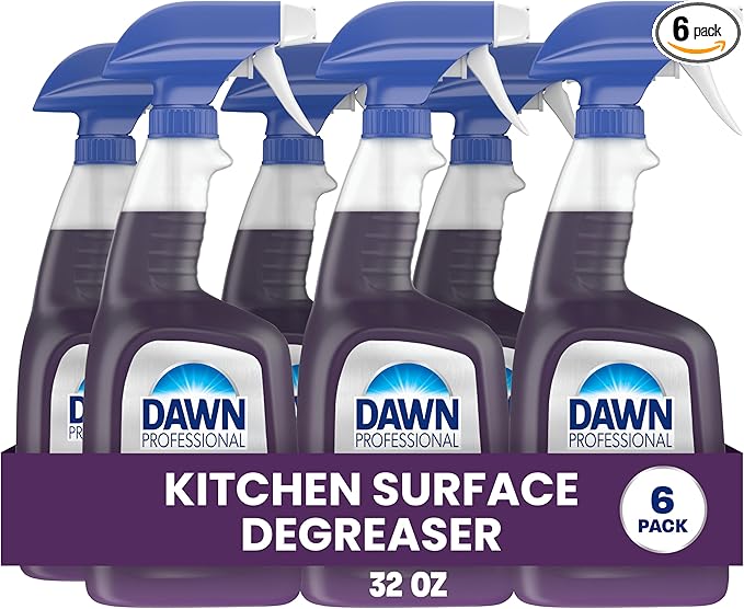 Dawn PRO Kitchen Surface Degreaser, Bulk Cleaning Spray for Oil and Grease Buildup in Commercial Kitchens, 32 fl oz (Case of 6)