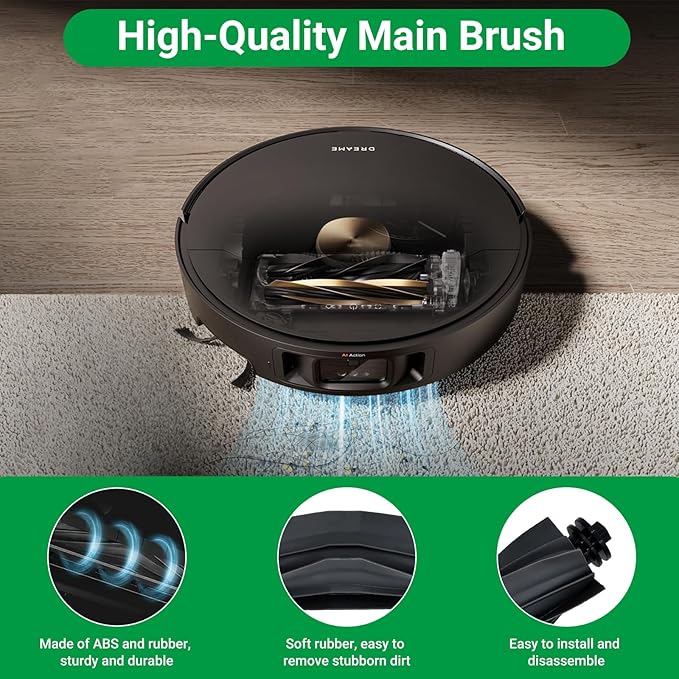 Replacement Kit for Dreame X40 Ultra/X40 Master/L40 Ultra Gen 2 & Mova P50 Pro/p10 pro ultra gen2,2 Main Brushes,4 Filters,6 Mop Pads & Dust Bags & Scented Tablets & Side Brushes