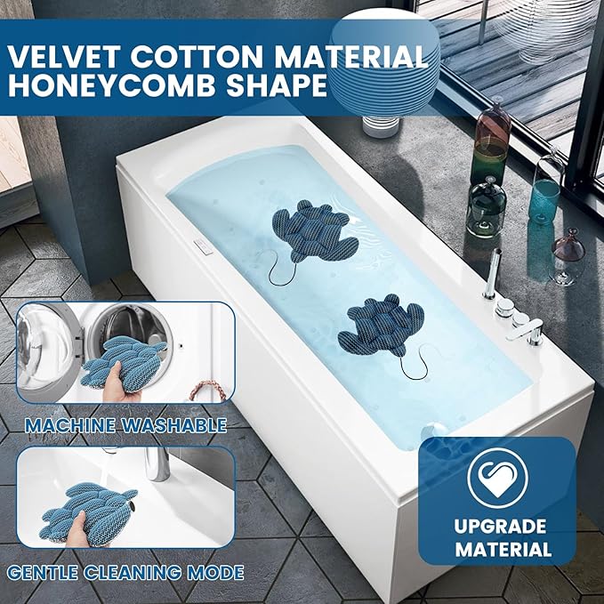 Hot Tub Scum Absorber - 2 Pack Scum Turtle Absorber for Spa, Hot Tub Accessories for Adults, Reusable Spa & Pool Cleaner, Keeps Your Water Clean and Clear