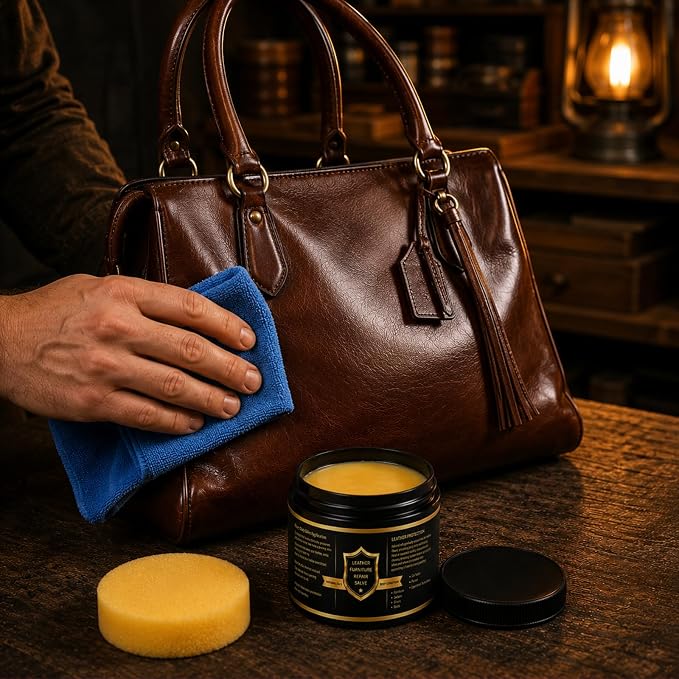 Leather Conditioner for Couch: Restores Shine, Softness, Protects | Salve Furniture Deeply Nourishes Restores Shine for Handbags, Purses, Car Seats, Boots, Saddles and Bags