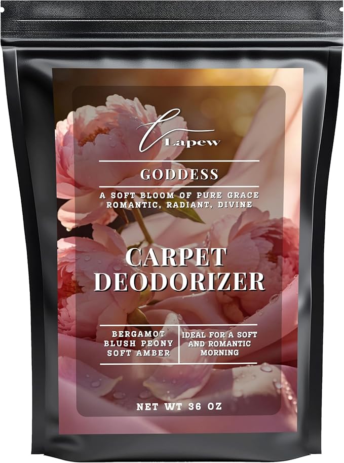 Lapew Goddess Carpet Deodorizer Powder - Pet Safe Freshener for Vacuuming | Scented Odor Eliminator for Home | 36 oz