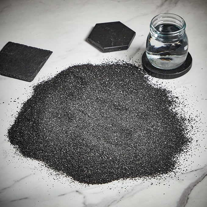 Threlaco 10lbs Activated Charcoal Powder Bulk Granular Activated Carbon (Gac) Coconut Charcoal Pellets for Water Filtration Air Filter(0.02 x 0.07 Inch)