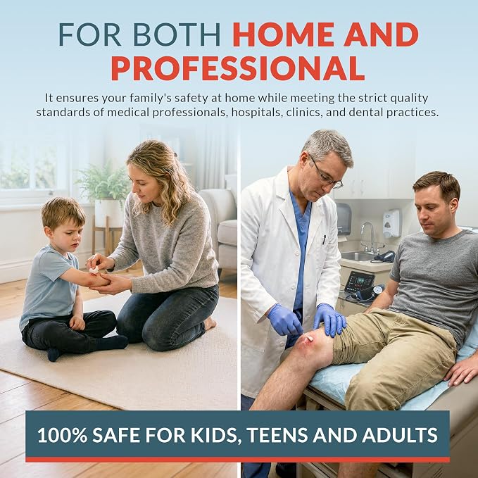 Epic Medical Supply 3% Hydrogen Peroxide - First Aid Antiseptic & Multipurpose Cleaner - Topical Wash for Cuts, Scrapes and Minor Cuts - H2O2 Hydrogen Peroxide 3 Percent USP Solution (1 Gallon)