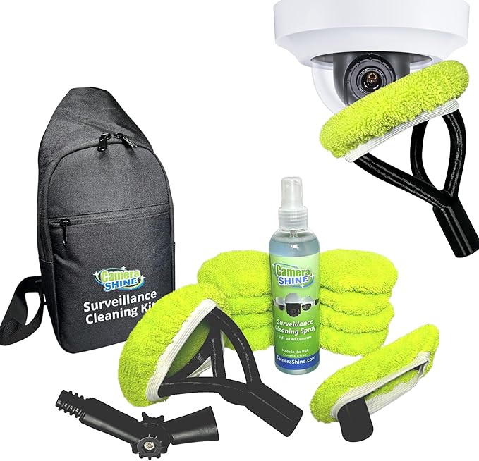PRO Surveillance Cleaning Kit - Safely Clean Any Security Camera Safely From The Ground