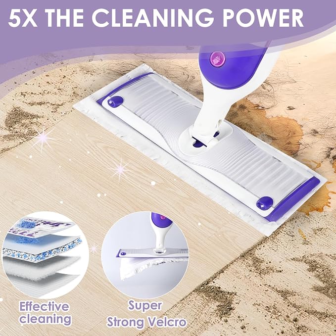 40 Pack Disposable Power Mop Refill Pads Compatible with Swiffer Power Mop,Replacement Mopping Pad for Swiffer Wet Pads Refill, Wet Pad Refill for Floor Cleaning,Unscented