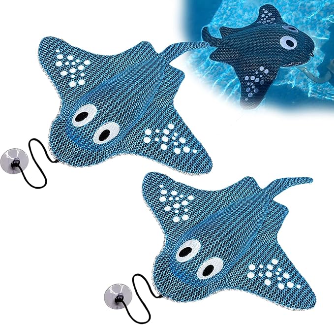 Hot Tub Scum Absorber, 2 Adult hot tub Accessories, Manta ray hot tub Floating Sponge, Reusable Oil-Absorbing and descaling Sponge, Keep the Water Clean