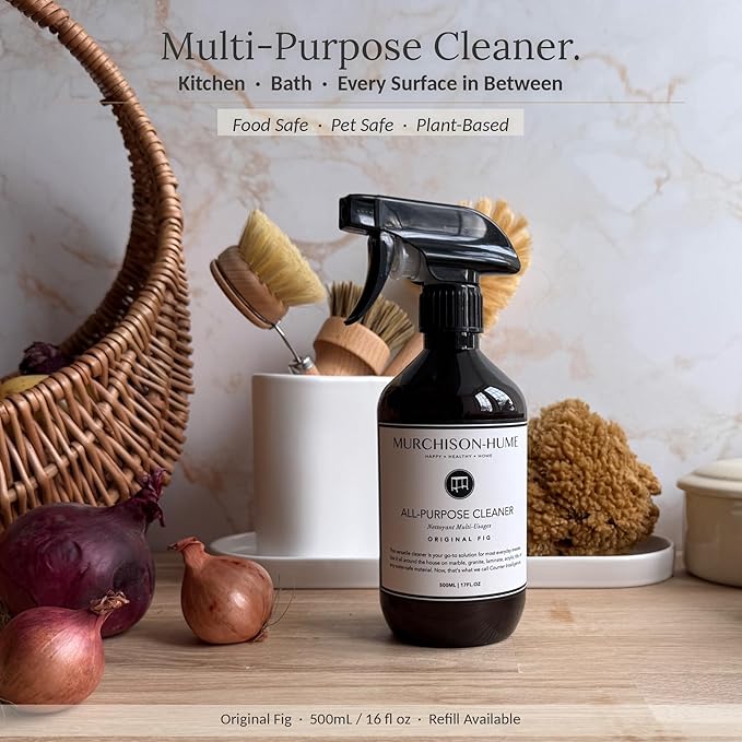 Murchison-Hume All Purpose Cleaner Spray | Plant Based Multi-Surface | Non-Toxic | Food & Pet Safe | Granite, Marble & Stone Safe | Cuts Grease | Kitchen & Bath | Refill Available | Original Fig