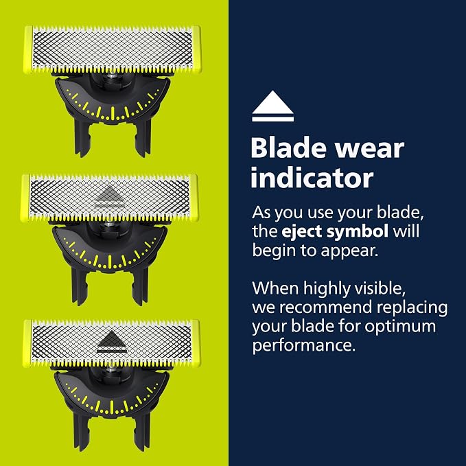 Philips Norelco OneBlade 360 with Connectivity Face & Body Hybrid Electric Trimmer & Shaver, QP4631/90 + Philips Norelco Genuine OneBlade 360 Blade Replacement Blades, 2 Count, QP420/80
