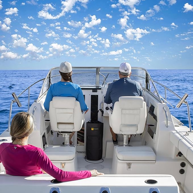 Mangrove Products: Portable Boat Trash Can, Reusable Trash Bag, Boating Equipment, Boat Storage, Boat Accessories Marine, Pontoon Boat Accessories, Fishing, Sandbar, RV, or Camping