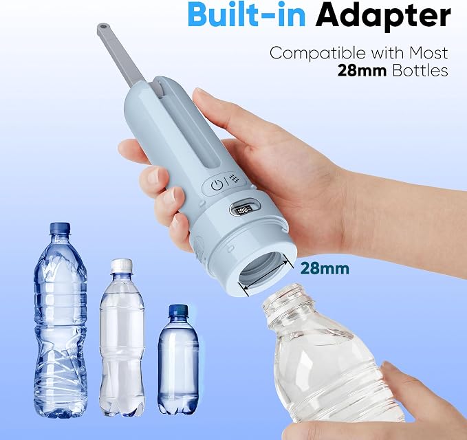 Portable Bidet for Travel | Bathroom - Rechargeable Electric Bidet Sprayer with 3 Pressure | Waterproof for Ultimate Personal Hygiene Cleaning at Home Office and Camping (Blue)