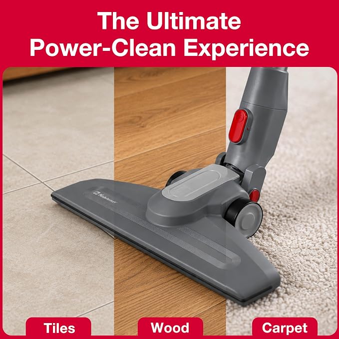 Koblenz Atlas Stick Vacuum Cleaner, 3-in-1 Cyclonic, Bagless HEPA Filtration, 600W Motor, 34 oz Dust Cup, Corded Vacuum, Lightweight 4.6 lbs, Pet Hair, Wall Mount, All Surfaces, SVK-160
