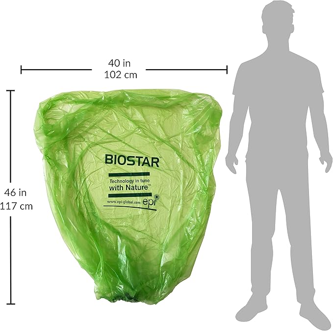 Reli. Biodegradable 40-45 Gallon Trash Bags | 250 Count Bulk | ASTM D6954 | Green | Eco-Friendly | Oxobiodegradable Under Certain Conditions (See Product Description)