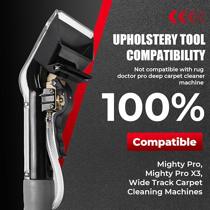 OEM Standard Upholstery Tool Attachment, Better Extractor Hose Kit Compatible with Mighty Pro|Mighty Pro X3|Wide Track Carpet Cleaning Machines, Shop Vac Extractor Kit for Carpet & Upholstery Cleaning