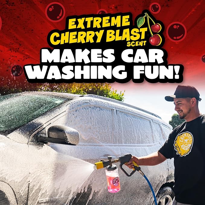 Chemical Guys CWS_101 Maxi-Suds II Foaming Car Wash Soap (Works with Foam Cannons/Guns or Bucket Washes) Safe for Cars, Trucks, Motorcycles, RVs & More, 128 fl oz (1 Gallon), Cherry Scent