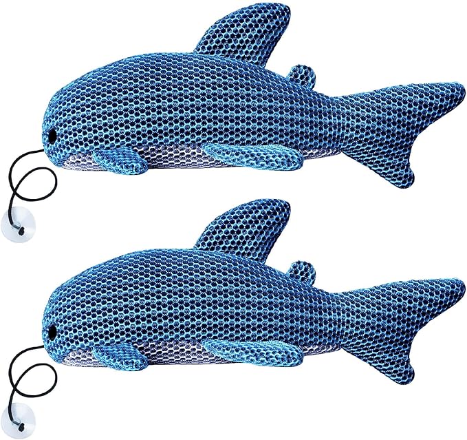 Hot Tub Scum Absorber, Hot Tub Accessories, Spa & Pool Scum Eliminating Balls,Hot Tub Scum Sponge for Hot Tub Oil Absorbing Sponge for Hot Tub Skimmer, Hot Tub Sponge Scum Remover (Shark)