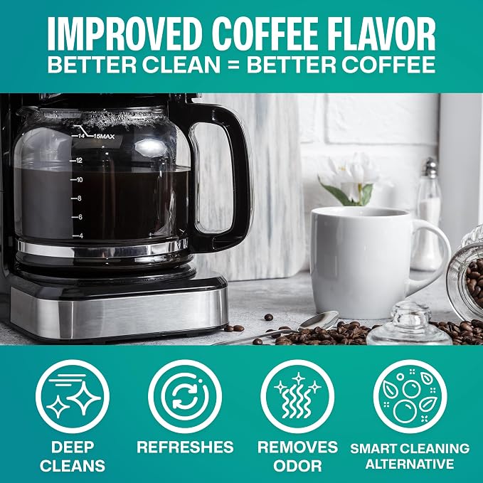 Sudstainables Coffee Maker Cleaner and Dishwasher Cleaner tablets bundle